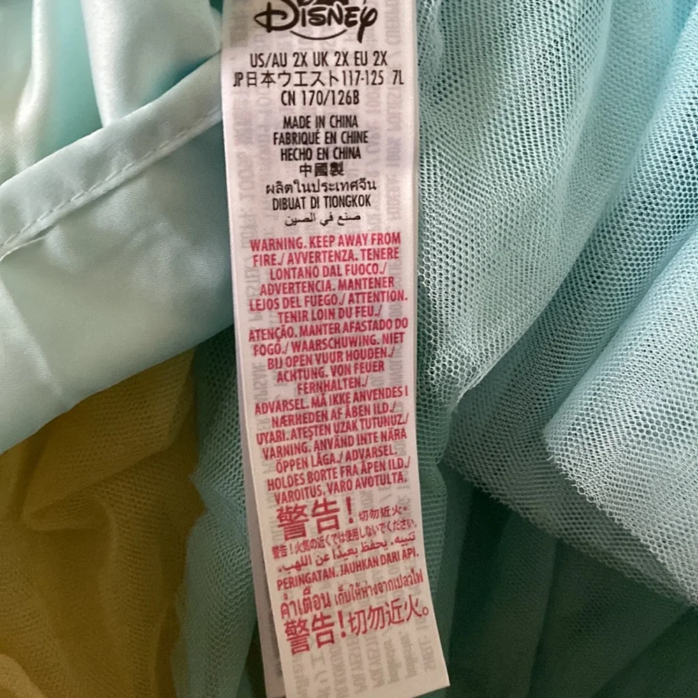 NWT Disney Parks Color Me Courtney PrincessTiana Tiered Ruffle Midi Skirt Sz 2X - Picture 7 of 8